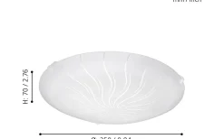Plafonder < Eglo Margitta Plafond 25cm LED 3000K 11W Vit