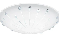 Plafonder < Eglo Margitta Plafond 31,5cm LED 3000K 11W Vit/Kristall