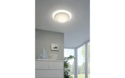 Plafonder < Eglo Margitta Plafond 31,5cm LED 3000K 11W Vit/Kristall