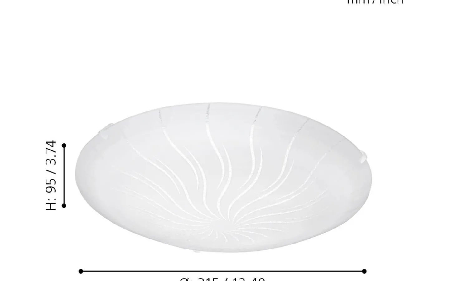 Plafonder-Eglo Margitta Plafond 31,5cm LED 3000K 11W Vit