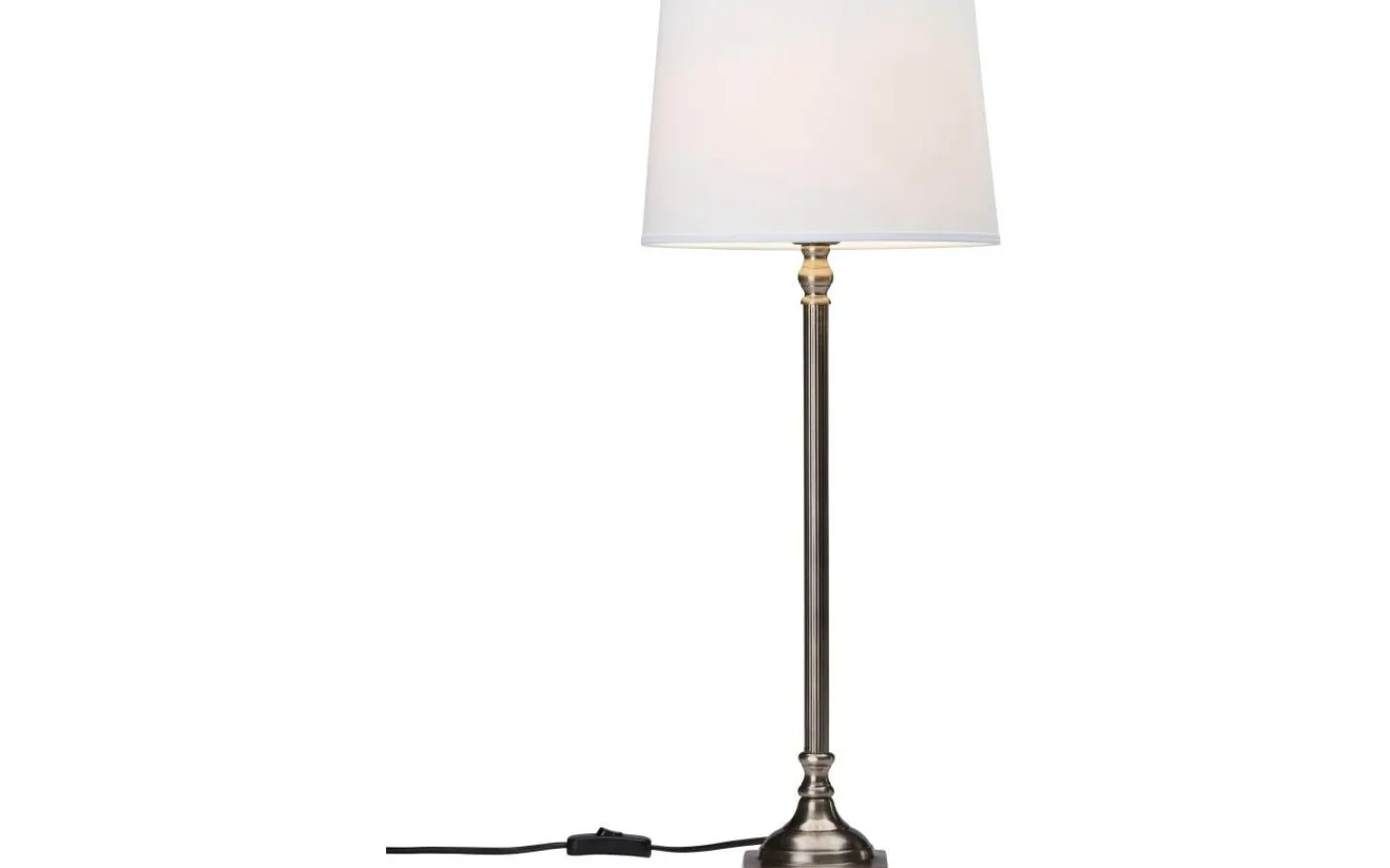 Bordslampor < PR Home Margot Bordslampa 63cm Antiksilver/Vit
