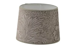 Mönstrade Lampskärmar < Hallbergs Marigold Velvet Lampskärm Ø24cm Jute William Morris