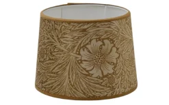 Mönstrade Lampskärmar < Hallbergs Marigold Velvet Lampskärm Ø35cm Ochre William Morris