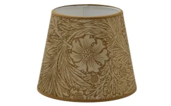 Mönstrade Lampskärmar < Hallbergs Marigold Velvet Lampskärm Ø17cm Ochre William Morris