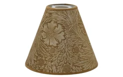 Toppringsskärmar-Hallbergs Marigold Velvet Toppringskärm Ø22cm Ochre William Morris