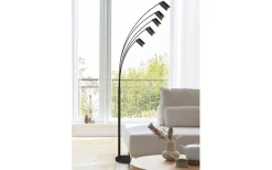 Golvlampor|Golvläslampor-Trio Lighting Marley Golvlampa 5-delad GU10 borstad stål