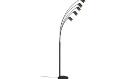 Golvlampor|Golvläslampor-Trio Lighting Marley Golvlampa 5-delad GU10 mattsvart