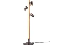 Golvlampor|Golvläslampor < Trio Lighting Marley Golvlampa LED + 3xGU10 borstat stål