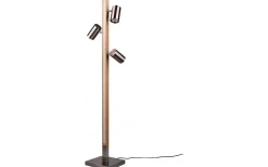 Golvlampor|Golvläslampor < Trio Lighting Marley Golvlampa LED + 3xGU10 borstat stål
