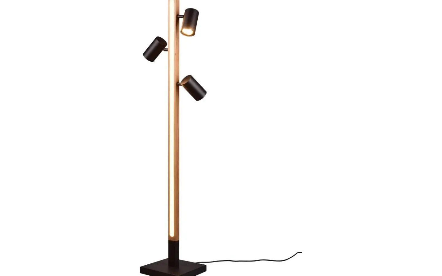 Golvlampor|Golvläslampor < Trio Lighting Marley Golvlampa LED + 3xGU10 mattsvart