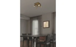 Takspot Med Minst 4 Lampor < Trio Lighting Marley Spotlight 4-delad GU10 antikmässing