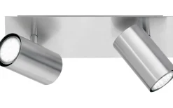Takspot Med 2 Lampor < Trio Lighting Marley Spotlight 2-delad GU10 borstad stål