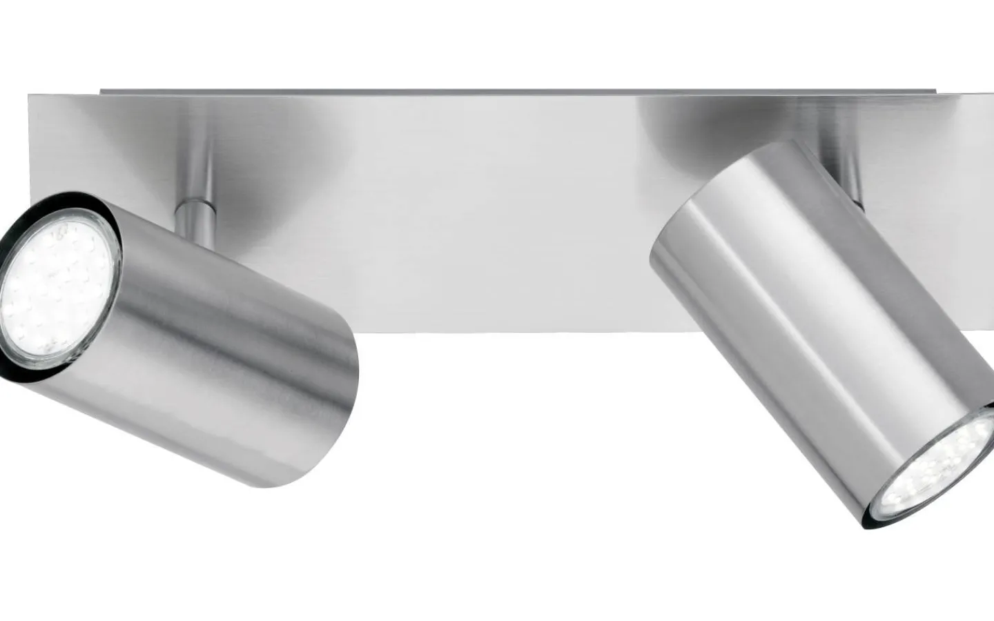 Takspot Med 2 Lampor < Trio Lighting Marley Spotlight 2-delad GU10 borstad stål