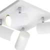 Takspot Med Minst 4 Lampor-Trio Lighting Marley Spotlight 4-delad GU10 vit