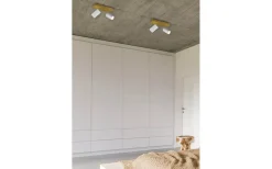 Takspot Med 2 Lampor-Trio Lighting Marley Spotlight 2-delat GU10 matt vit/trä
