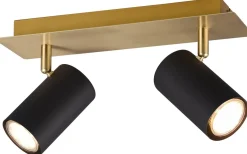 Takspot Med 2 Lampor < Trio Lighting Marley Spotlight 2-delat GU10 svart/guld
