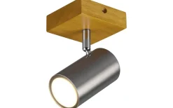 Läslampor < Trio Lighting Marley Spotlight GU10 borstat stål/trä