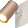 Läslampor < Trio Lighting Marley Spotlight GU10 kaffebrun/mattvit