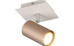 Läslampor < Trio Lighting Marley Spotlight GU10 kaffebrun/mattvit