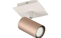 Läslampor < Trio Lighting Marley Spotlight GU10 kaffebrun/mattvit