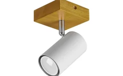 Läslampor < Trio Lighting Marley Spotlight GU10 matt vit/trä