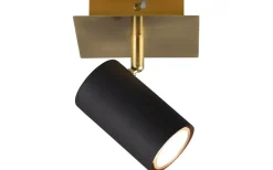 Läslampor < Trio Lighting Marley Spotlight GU10 svart/guld