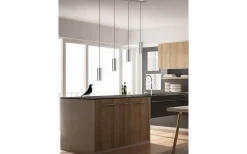 Avlånga Taklampor-Trio Lighting Marley Takpendel 4-delat 75cm GU10 borstat stål