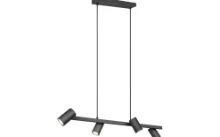 Avlånga Taklampor < Trio Lighting Marley Takpendel 4-delat 80cm GU10 mattsvart