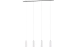 Avlånga Taklampor < Trio Lighting Marley Takpendel 4-delat 75cm GU10 vit