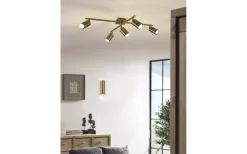 Takspot Med Minst 4 Lampor < Trio Lighting Marley Takspotlight 5-delad GU10 antikmässing