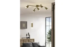 Lampetter-Trio Lighting Marley Vägglampa 2xGU10 antikmässing