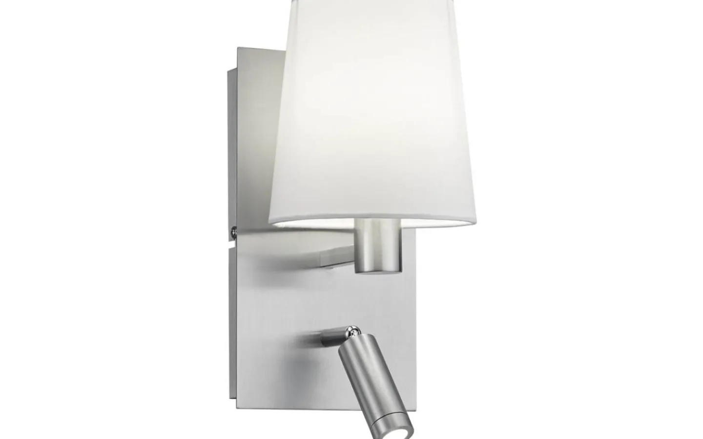 Läslampor < Trio Lighting Marriot Vägglampa E27 + LED borstat stål/vit