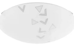 Plafonder < Eglo Mars Plafond Triangel 25cm Vit