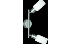 Takspot Med 2 Lampor-Reality Mars Spotlight 2-delad E14 borstad stål