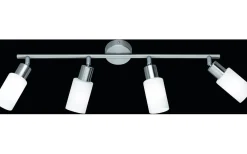 Avlånga Takspotlights|Takspot Med Minst 4 Lampor-Reality Mars Spotlight 4-delad E14 borstad stål