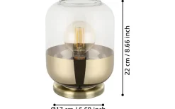 Bordslampor-Eglo Maryvilla Bordslampa 23cm Brons/Guld