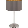 Bordslampor < Eglo Maserlo Bordslampa 42cm Cappuccino/Guld