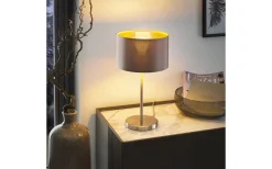 Bordslampor < Eglo Maserlo Bordslampa 42cm Cappuccino/Guld