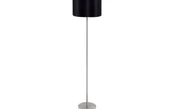 Golvlampor-Eglo Maserlo Golvlampa 151cm Nickel/Svart