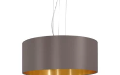 Stora Taklampor Ø50-69 Cm < Eglo Maserlo Taklampa 53cm Cappuccino/Guld