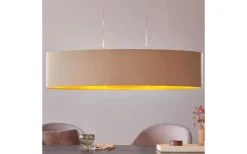 Avlånga Taklampor-Eglo Maserlo Taklampa 100cm Taupe/Guld