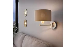 Läslampor < Eglo Maserlo Vägglampa Nickel/Taupe