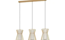 Kök & Matplats|Avlånga Taklampor-Eglo Maseta Taklampa 93cm 3L Guld