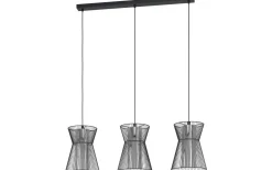 Kök & Matplats|Avlånga Taklampor < Eglo Maseta Taklampa 93cm 3L Svart