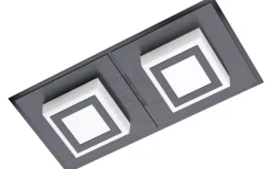 Plafonder-Eglo Masiano Tak/Vägglampa 25cm LED 3000K 6,6W Svart