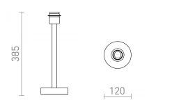 Lampfötter < Rendl Maui Lampfot 39cm Trä