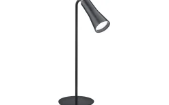 Uppladdningsbara Lampor Inomhus|Läslampor-Reality Maxi Bordslampa LED mattsvart uppladdningsbar