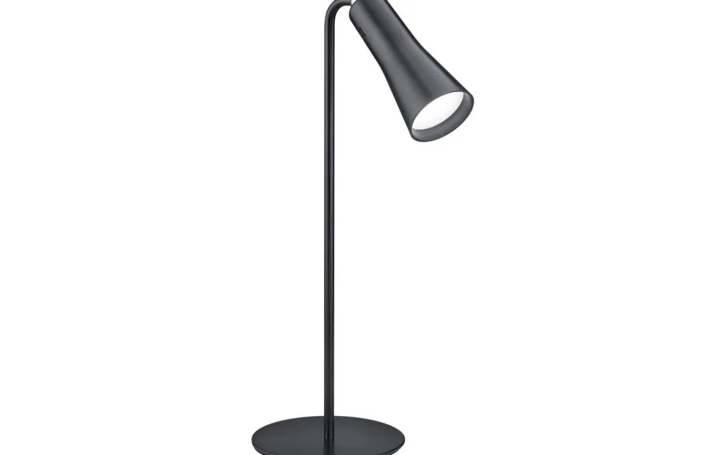 Uppladdningsbara Lampor Inomhus|Läslampor-Reality Maxi Bordslampa LED mattsvart uppladdningsbar