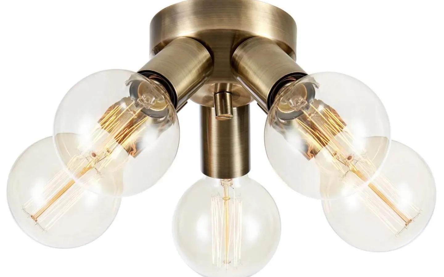 Plafonder-Markslojd Mazzo Plafond 21cm 5L Antikmässing