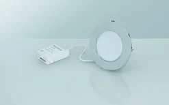 Downlights, Spotlight|230V Led Spotlights < Malmbergs MD-232 Downlight 3000K 10W Krom 230V IP44